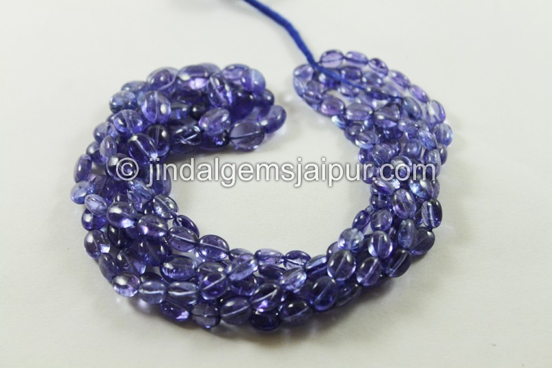 Tanzanite Smooth Oval Beads